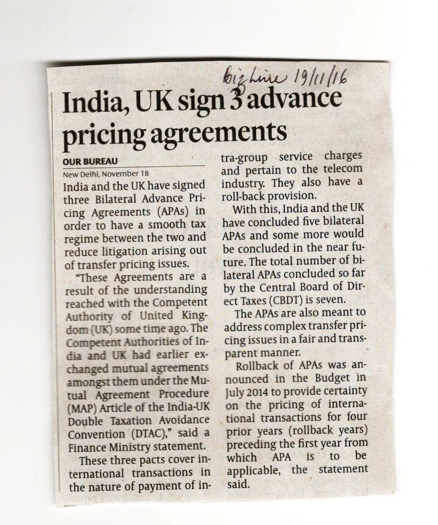 India,UK sign 3 Pricing Agreement